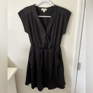 Black wrap dress